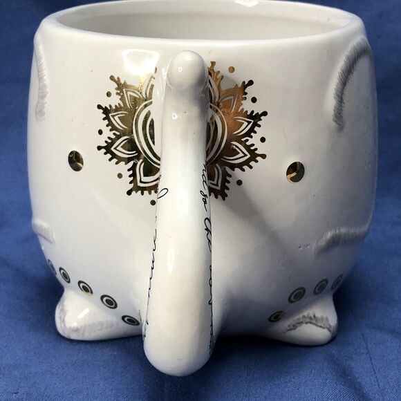 Elephant Trunk Up 16oz Mug Coffee Cup Good Luck 2019 Tri-Coastal Designed USA - Picture 2 of 12
